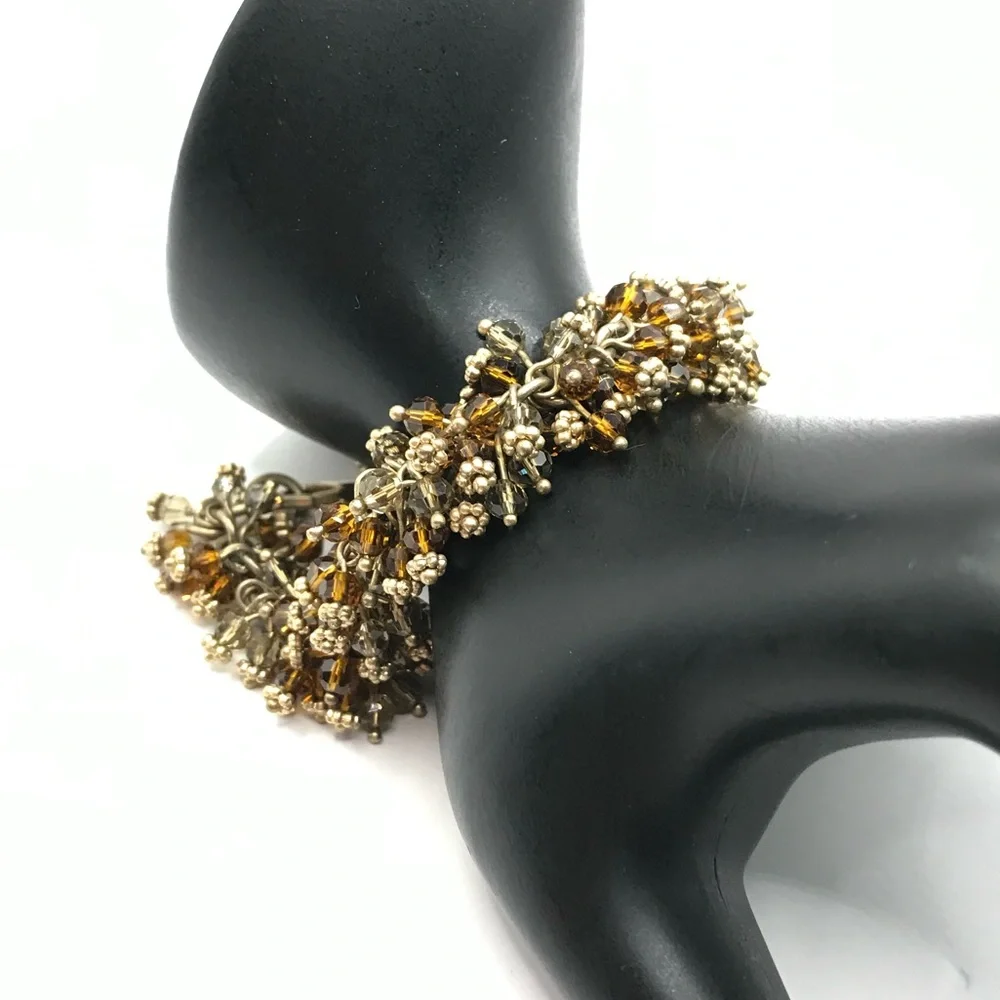 Banana Republic Gold-Tone and Brown Beaded Cha-Cha Bracelet - Picture 3 of 6